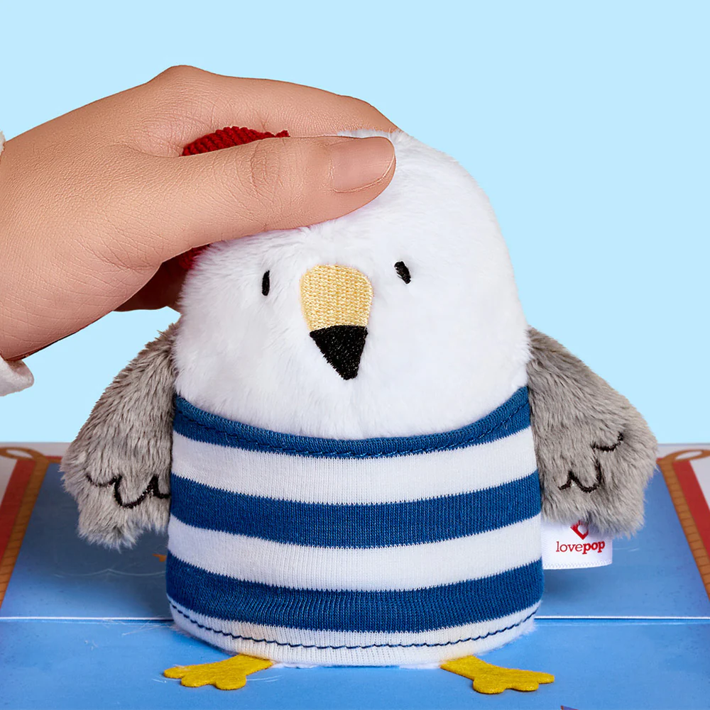 'Ahoy There' Birthday Valentine Plushpop Card and Sentiment Set - Image 3