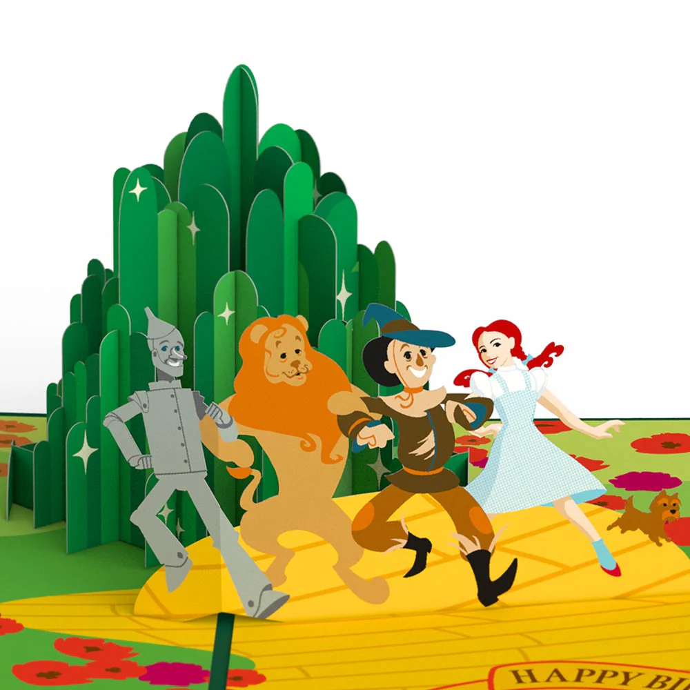 The Wizard of Oz Lions & Tigers & Birthdays Pop-Up Card - Image 2